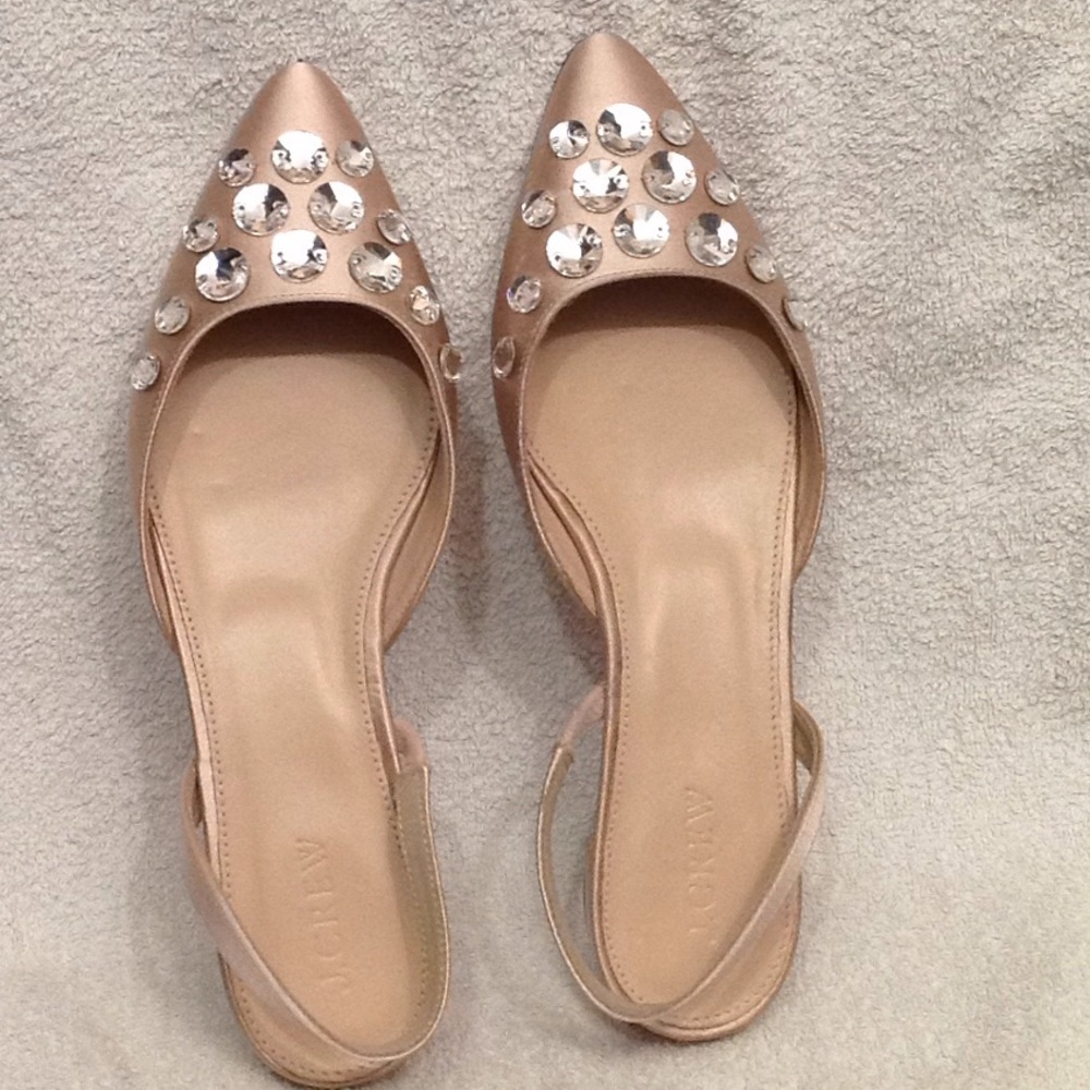 J. Crew crystal pointed flats